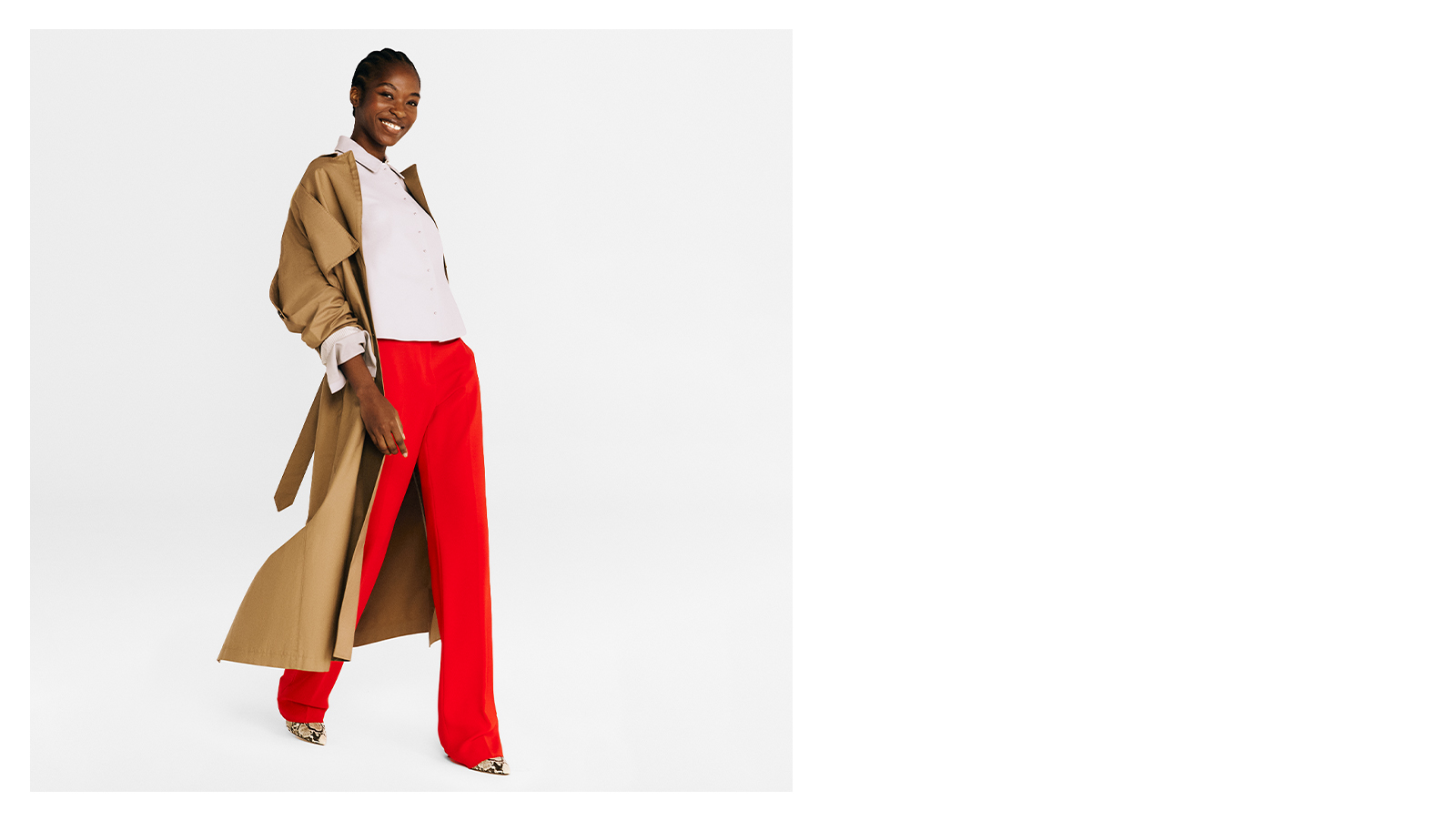 Trench Lungo Beige Intrend